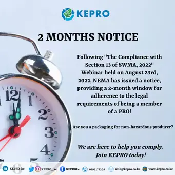 Compliance to Section 13 of the SWM Act of 2022 - EPR